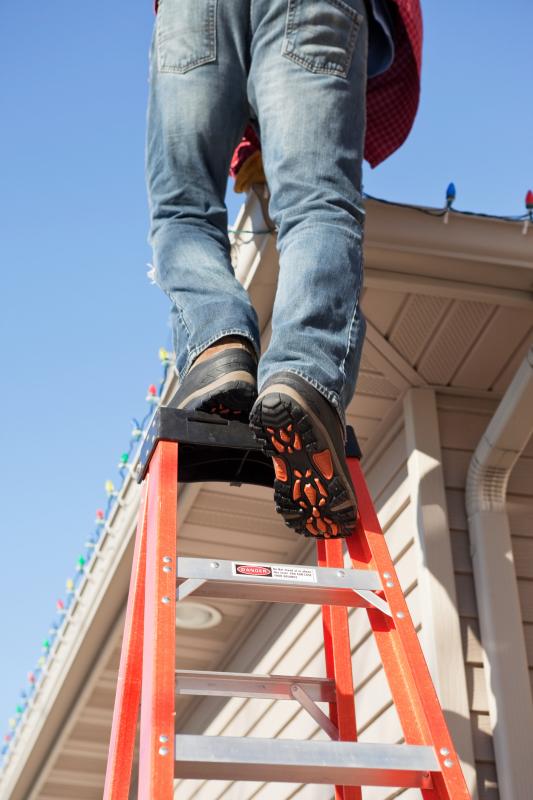 Real Home Inspections on a Ladder Image