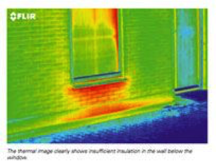 Thermal Imaging Scan of air leaks